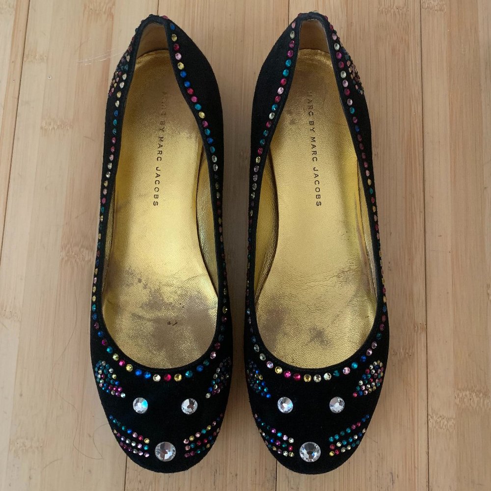 Marc by Marc Jacobs Rhinestone Mouse Ballet Flats